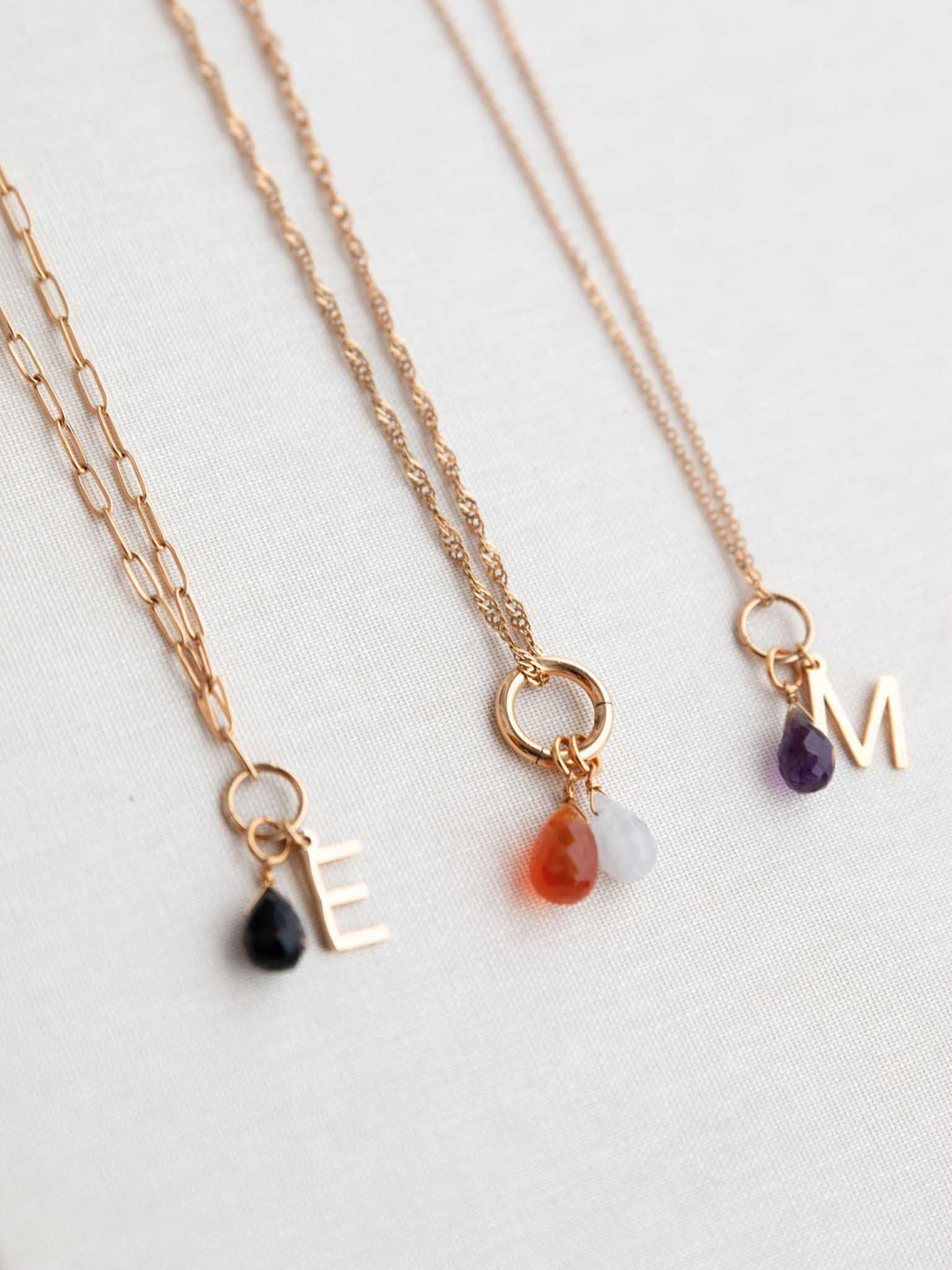 Personalized Necklace mit zwei Anhängern (waterproof) - U