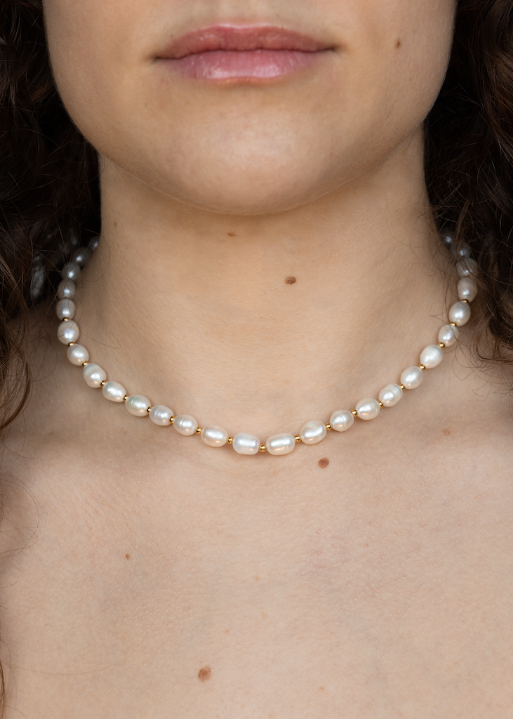 Big Sonia Pearl Love Necklace - Perlenkette (waterproof)