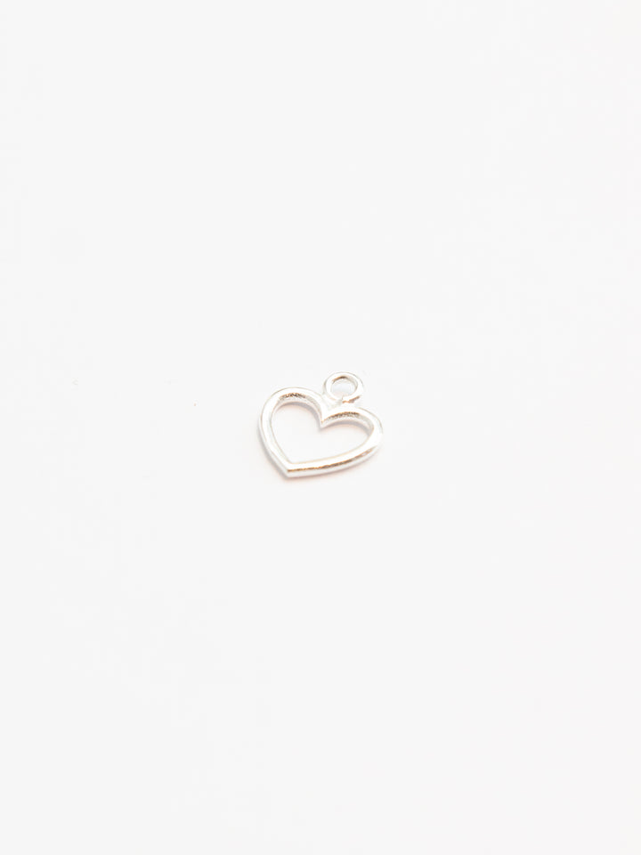 Personalized Simple Heart Charm - Anhänger (waterproof)