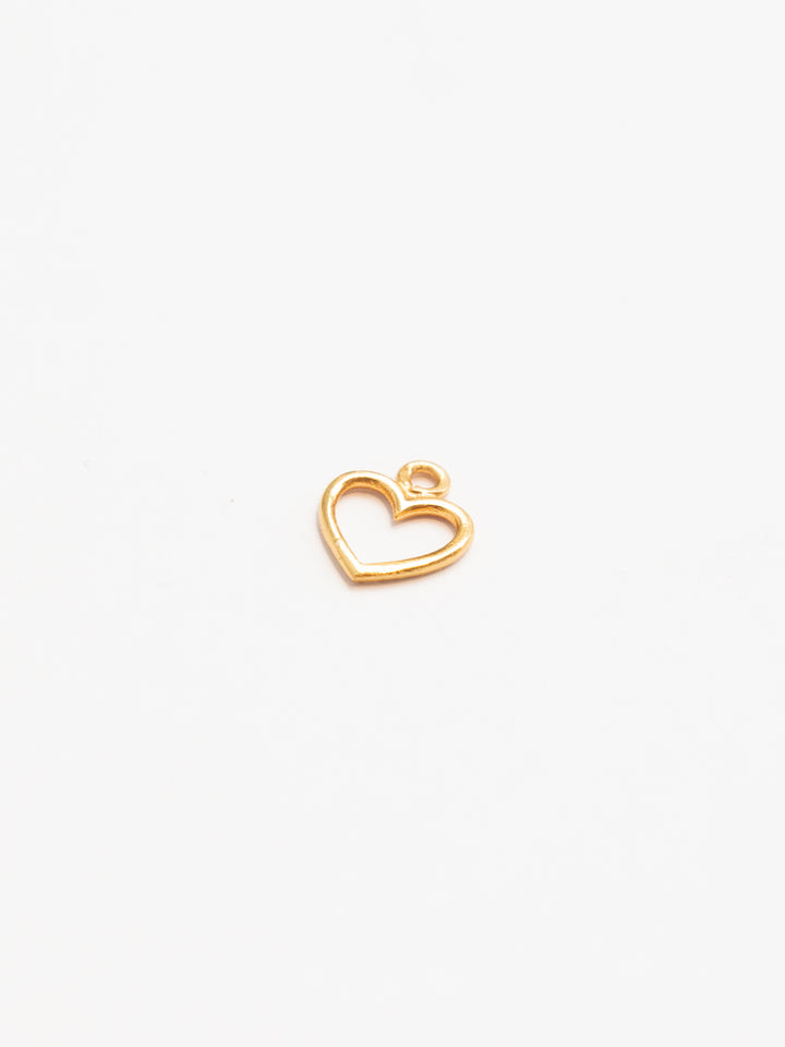 Personalized Simple Heart Charm - Anhänger (waterproof)