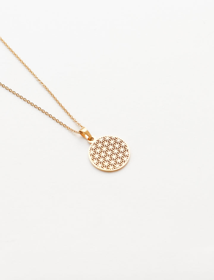 Big Flower of Life Necklace - Halskette (waterproof)