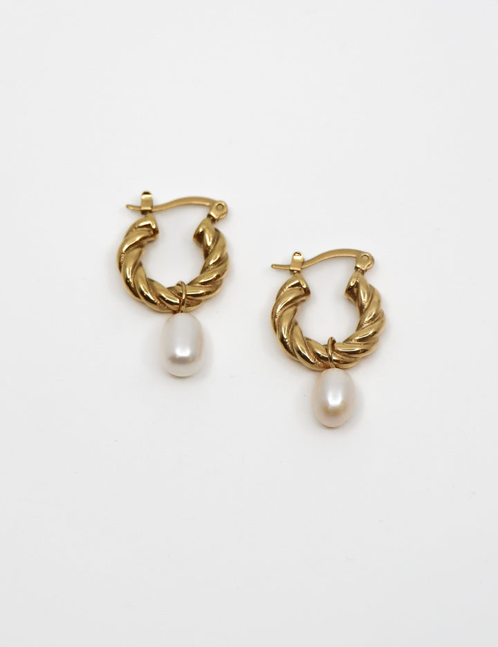 Chiara One Pearl Hoops - Creolen (waterproof)