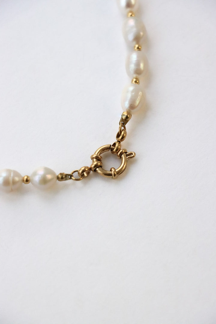 Personalized Big Sonia Pearl Love Necklace - Halskette (waterproof)