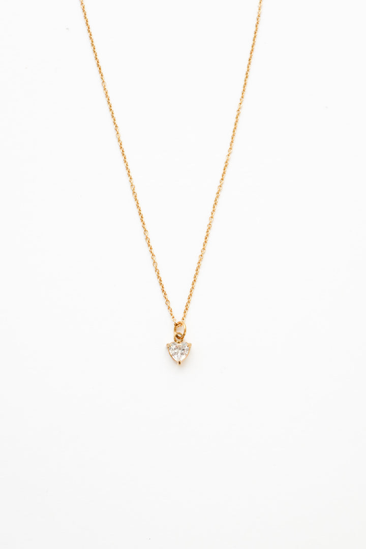 Crystal Heart Necklace - Halskette (waterproof)