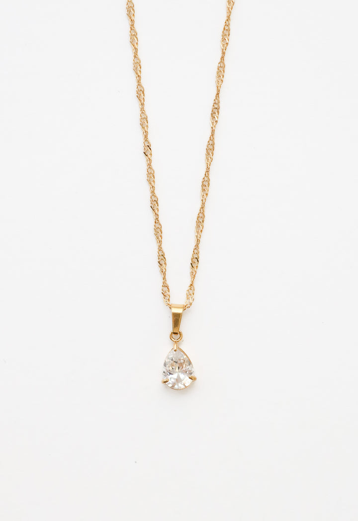 Valeria Drop Zircone Necklace - Halsketten (waterproof)