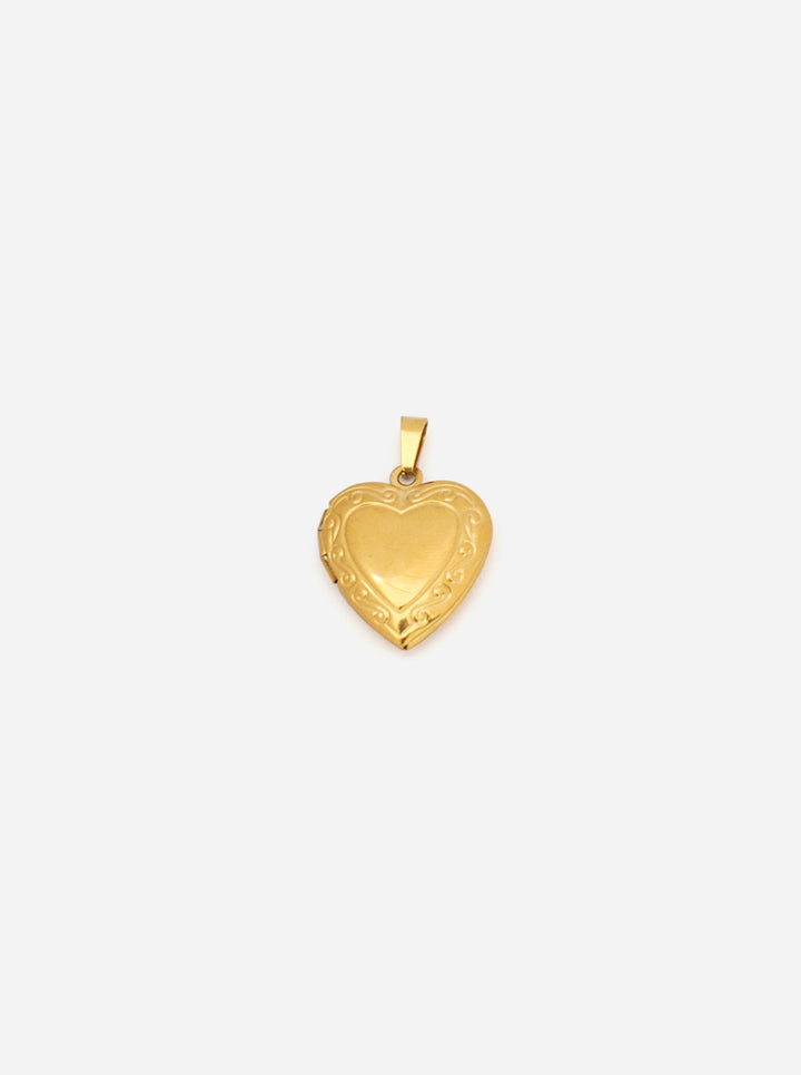 Personalized Heart Medaillon Charm - Anhänger (waterproof)