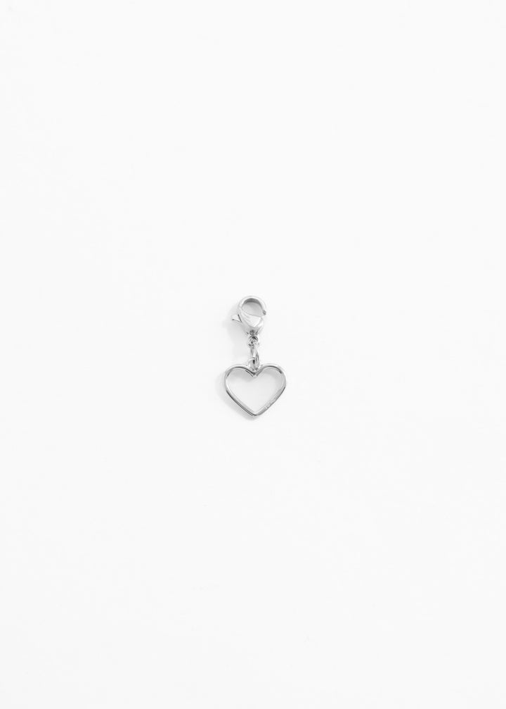 Personalized Simple Heart Charm - Herz Anhänger (waterproof)