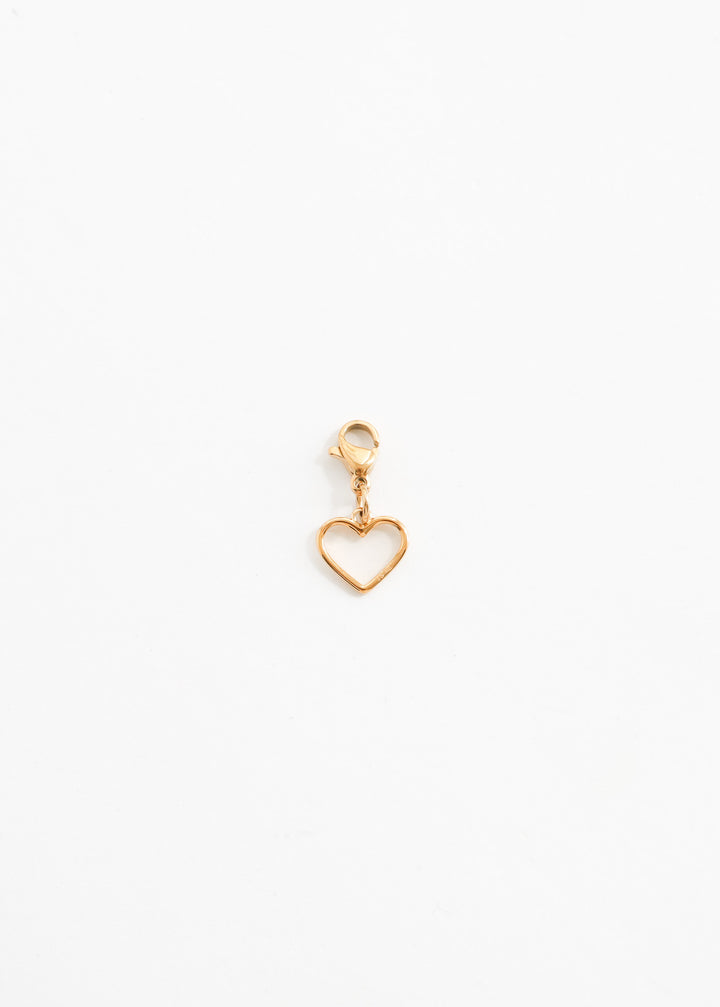 Personalized Simple Heart Charm - Herz Anhänger (waterproof)