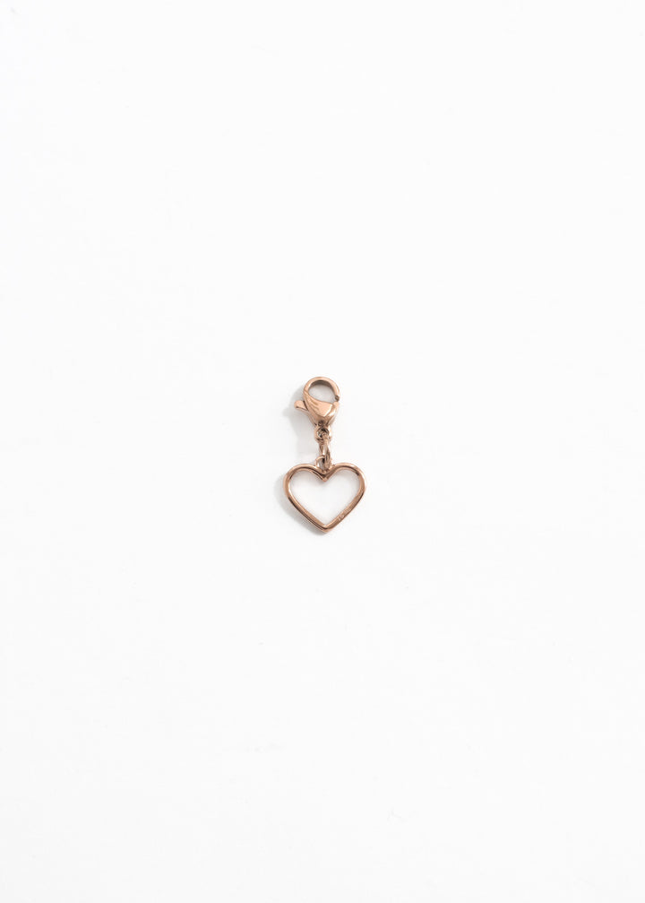 Personalized Simple Heart Charm - Herz Anhänger (waterproof)