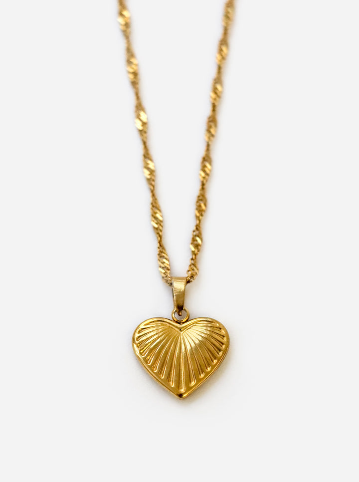 Valeria Vintage Heart Necklace - Halskette (waterproof)