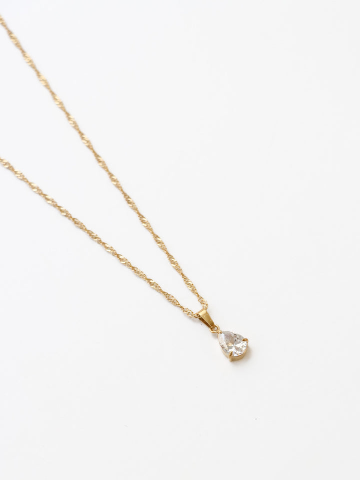 Valeria Drop Zircone Necklace - Halsketten (waterproof)